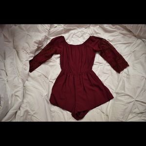 Off the shoulder romper